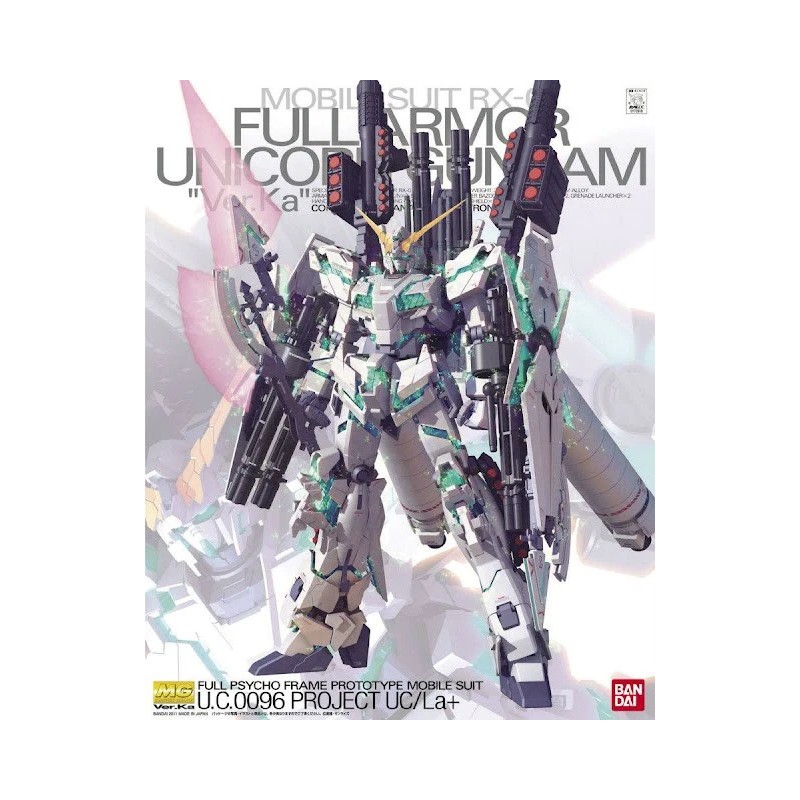 Bandai Gunpla MG Gundam Unicorn RX-0 Full Ar Ver.KA 1:100